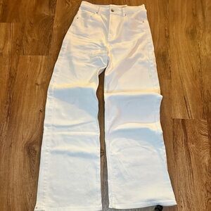 H&M White Wide Leg Jeans